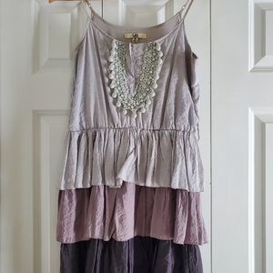 Crochet detail dress